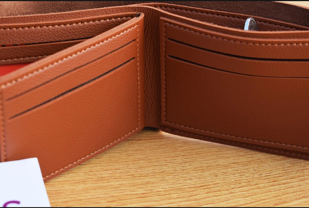 Classic Brown Snap Bifold Wallet