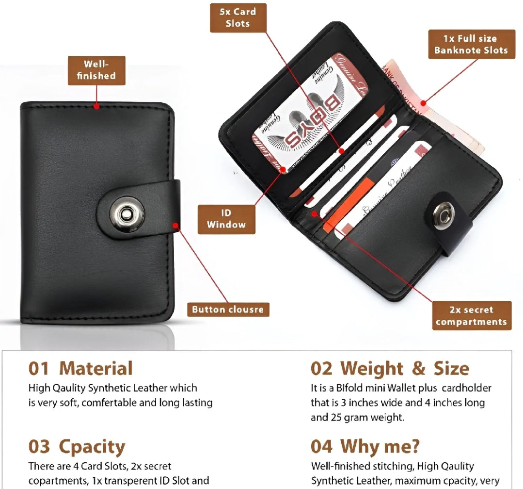 Classic Snap Leather Wallet