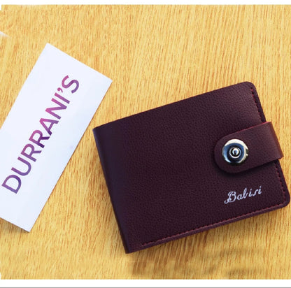 Classic Brown Snap Bifold Wallet