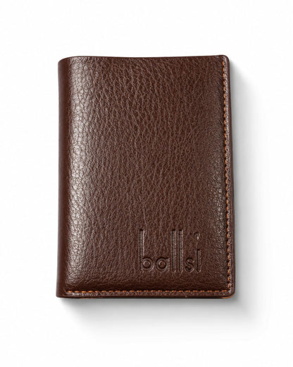 Classic Brown Leather Card Wallet