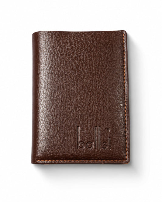 Classic Brown Leather Card Wallet