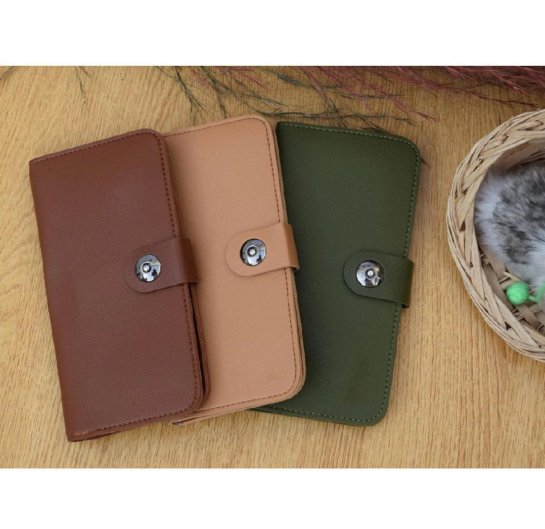 Premium Navy Long Wallet