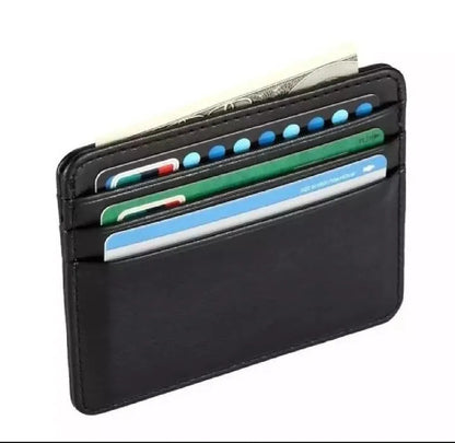Slim Black Card Holder Wallet